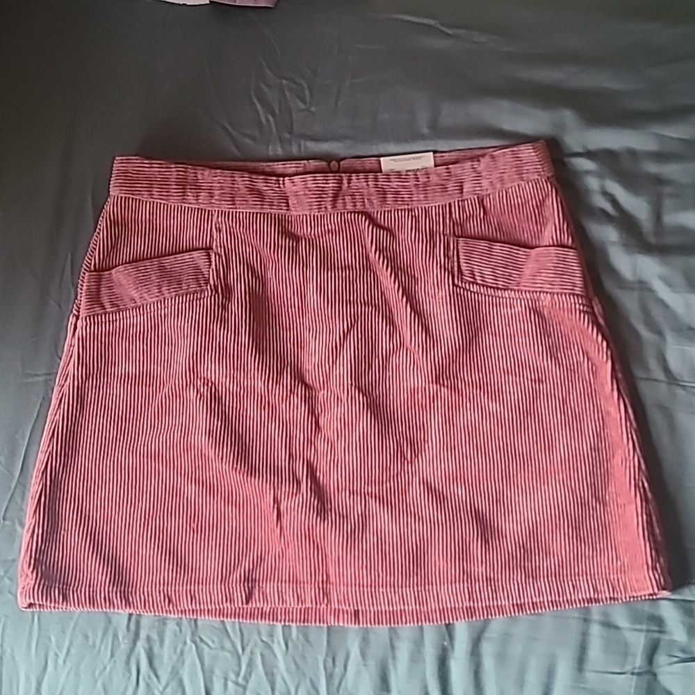 NWT ANA wide wale ballet pink corduroy skirt